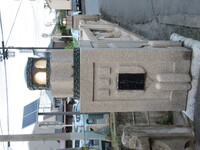 旭橋（電灯復元前の親柱）の写真