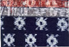 所沢絣（カメノコ模様と商標）の写真