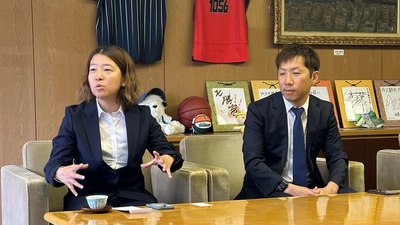 川畑選手と山本監督