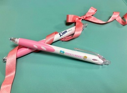 埼玉西武ライオンズのロゴと所沢市のシンボルマーク、マスコットキャラクターのトコろんのイラストがデザインされた一色ボールペン