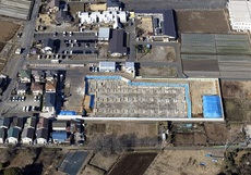 2月17日上空から撮影した現場の写真