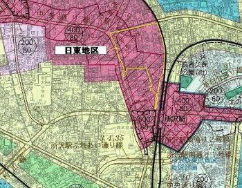 日東地区の都市計画