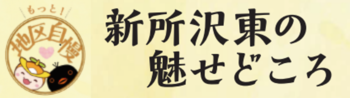 「新所沢東の魅せどころ」のタイトルとロゴ