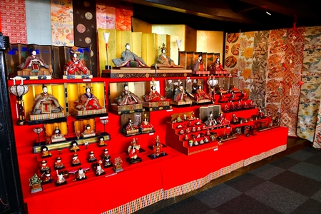 お雛様の展示の様子