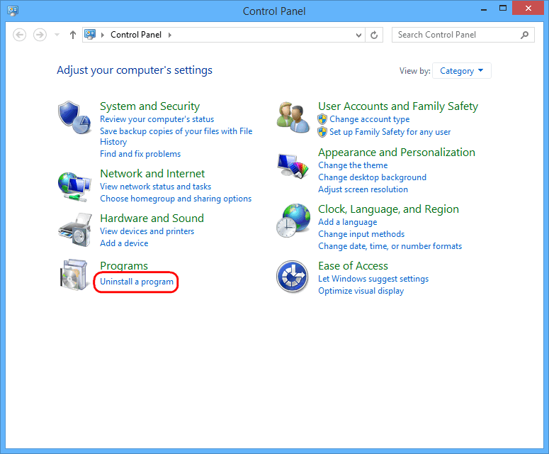 Figure: Operation figure of step3 for Windows 8 and Windows 8.1