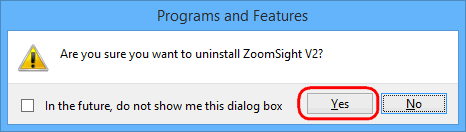 Figure: Operation figure of step6 for Windows 8 and Windows 8.1