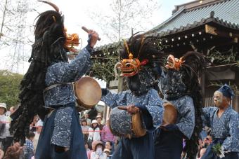 岩崎簓獅子舞の写真