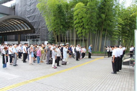 所沢市平和祈念式当日の様子1