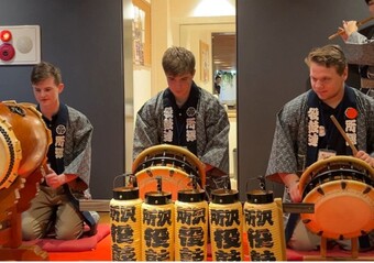 祭囃子を体験しました