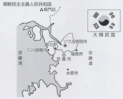 安養市の地図画像