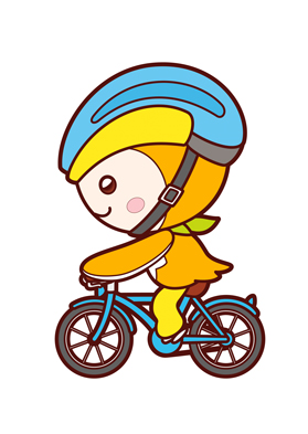 自転車にのっているトコろん