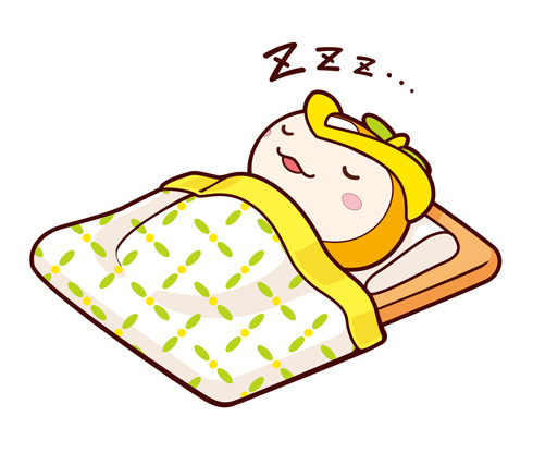 寝ているトコろん
