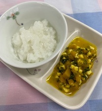 もぐもぐ期の試食の写真