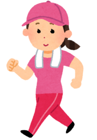 ウォーキングを楽しむ女性