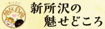 「新所沢の魅せどころ」のタイトルとロゴ