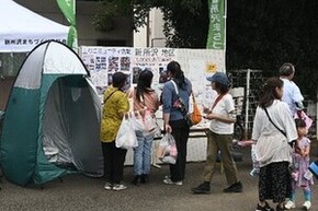「しんとこフェス」での防災展示の写真
