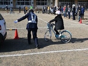 自転車交通安全教室の写真
