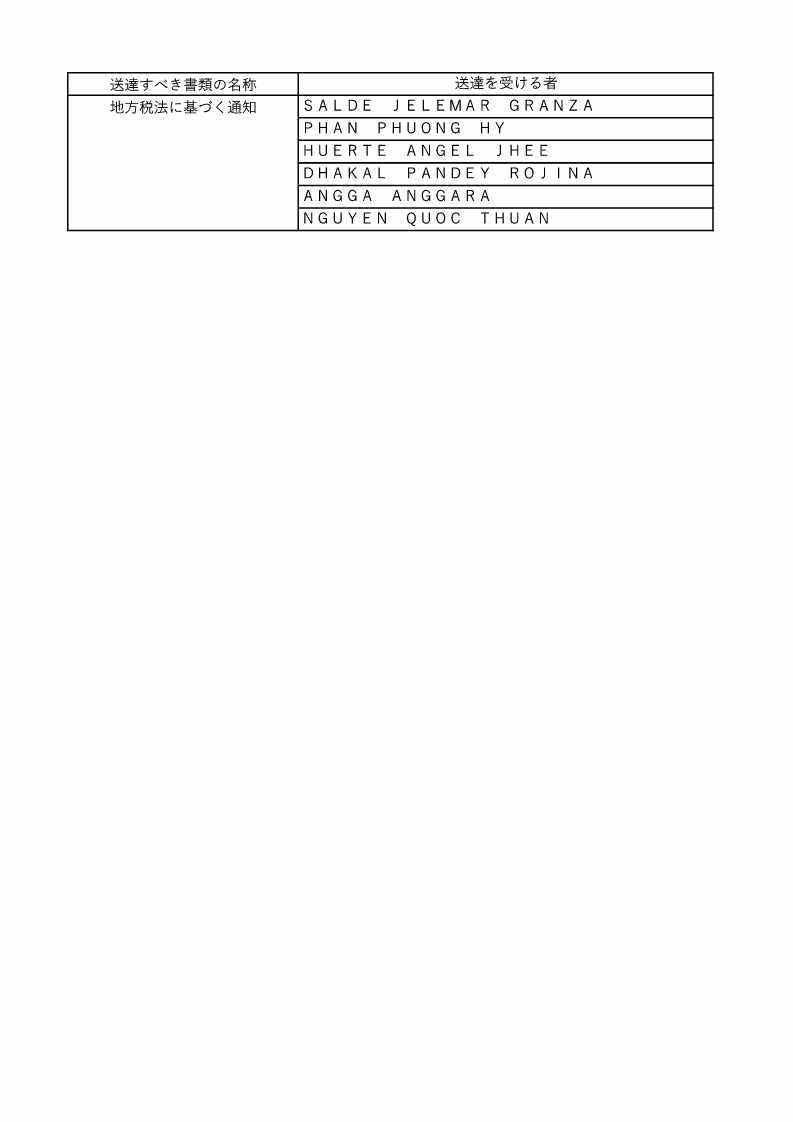 公示送達書2