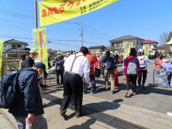 ゴールする市長の様子