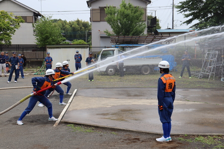 放水の様子