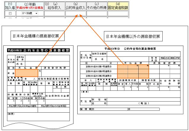 公 的 年金 等 の 源泉 徴収 票