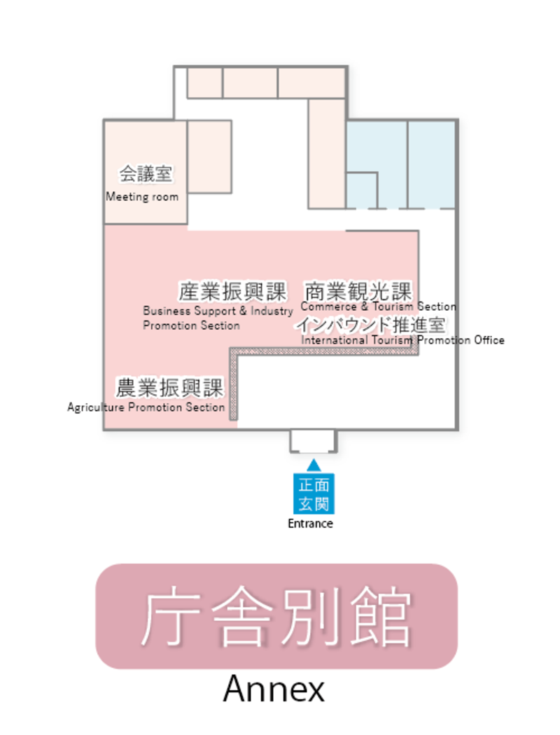 フロア案内図市役所別館の画像