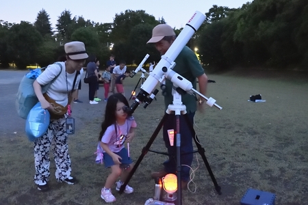 星空観望会の様子