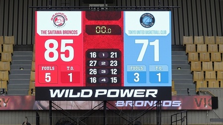 試合結果(85 対 71)